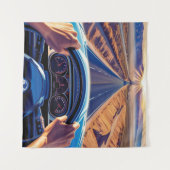 Elegante vrouwen in klassieke auto's wandkleed (Voorkant (horizontaal))