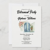 Elegante vrouwen met pensioen door de spanning kaart (Achterkant)