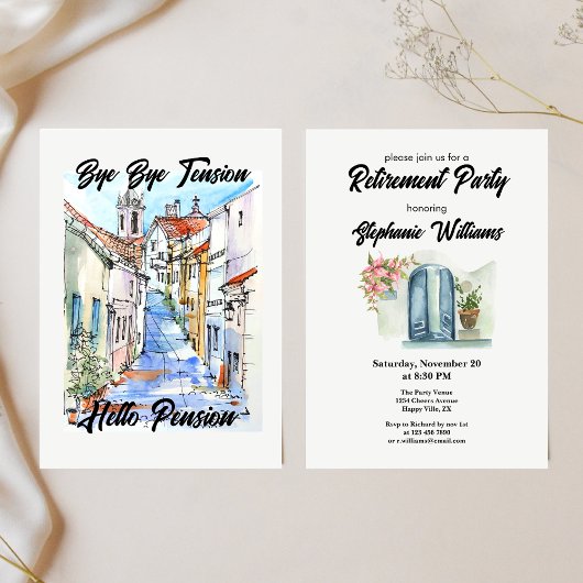 Elegante vrouwen met pensioen door de spanning kaart