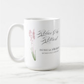 Elegante Vrouwen Pastel Wildflower Retirement Part Koffiemok (Links)