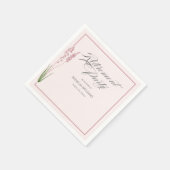 Elegante Vrouwen Pastel Wildflower Retirement Part Servet (Hoek)