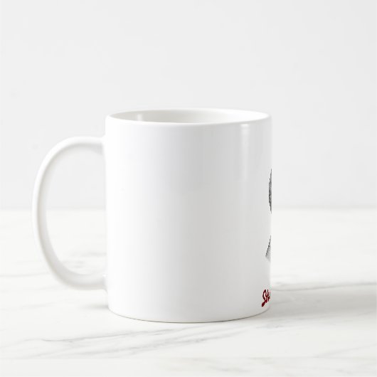 Elegante Vrouwen Portret Mok - (Links)