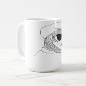Elegante vrouwen Vector Mok (Voorkant links)