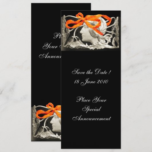 ELEGANTE VROUWEN / VROUWEN MET RODE BOMEN EN STROM KAART (Voorkant / Achterkant)