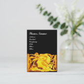 ELEGANTE VROUWENBEAUTY/LADY, GOUD GEEL BOW, STROME VISITEKAARTJE (Staand voorkant)