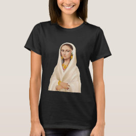 Elegante vrouwenportret | Culturele kunstillustrat T-shirt
