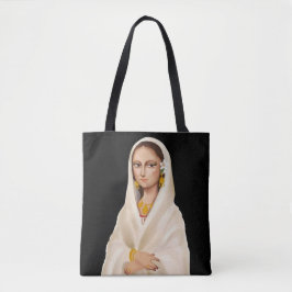 Elegante vrouwenportret | Culturele kunstillustrat Tote Bag