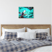 Elegante vuurvis canvas afdruk (Insitu (Slaapkamer))