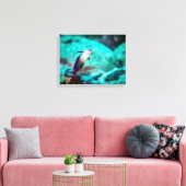 Elegante vuurvis canvas afdruk (Insitu (Woonkamer))