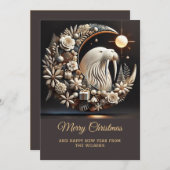 Elegante Walrus kerstvakantie Kaart (Voorkant / Achterkant)