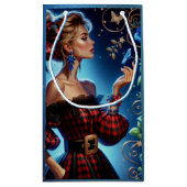 Elegante wandtapijten van Winter's Forget Me Not Klein Cadeauzakje (Achterkant)