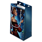 Elegante wandtapijten van Winter's Forget Me Not Klein Cadeauzakje (Achterkant Gekanteld)