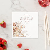 Elegante warme blos bloemige bruidsfeest servet (Insitu)