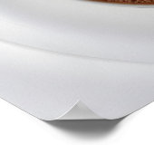 Elegante warme cacao met melkschuim Latte Art Poster (Hoek)