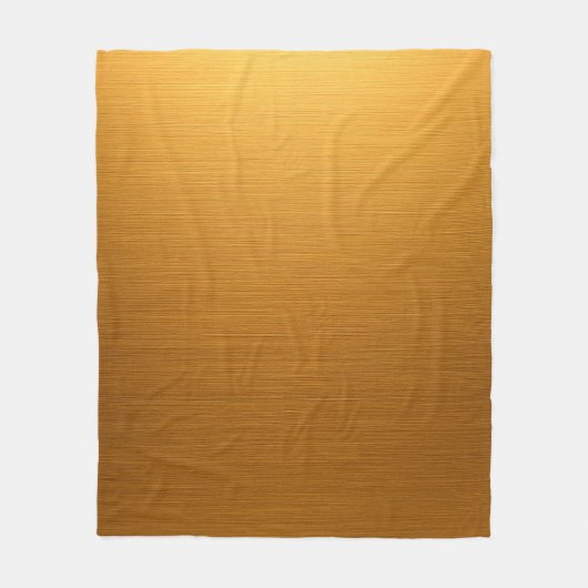 Elegante warme geborstelde messing metaalstructuur fleece deken (Voorkant)