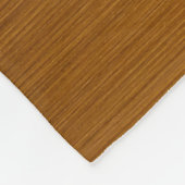 Elegante warme geborstelde messing metaalstructuur fleece deken (Hoek)