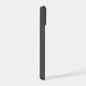 Elegante warme houtskoolroze bloem iPhone 15 case (Rechterkant)