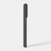Elegante warme houtskoolroze bloem iPhone hoesje (Rechterkant)