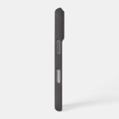 Elegante warme houtskoolroze bloem iPhone hoesje (Rechterkant)