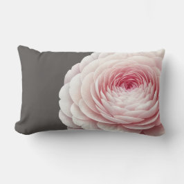 Elegante warme houtskoolroze bloemenkussen kussen