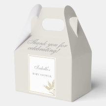 Elegante warme linnen tarwe baby shower puntgevel