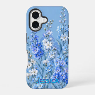 Elegante warme oranje madeliefjesbloemen iPhone 16 hoesje