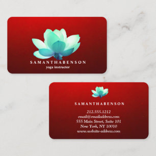 Elegante Water Kleur Logo Zen Yoga Genezing Gezond Visitekaartje