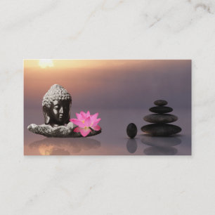 Elegante Water Kleur Logo Zen Yoga Genezing Gezond Visitekaartje