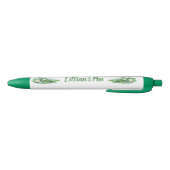 Elegante Water Lily naam Zwarte Inkt Pen (Bodem)