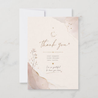 Elegante Watercolor Bedankkaart