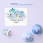 Elegante watercolor bedankkaart. flyer (Enkel)