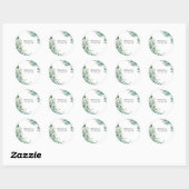 Elegante Watercolor Bladeren Stickers (Vel)