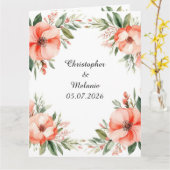 Elegante Watercolor Bloem Frame Kaart (Gele Bloem)