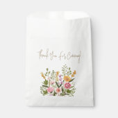 Elegante Watercolor Bloemen Bruidsmeisjes Bruiloft Bedankzakje (Voorkant)
