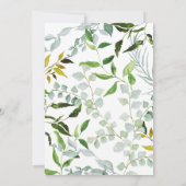 Elegante Watercolor Nummer 1 Kaart (Achterkant)