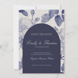 Elegante Watercolor Roze Huwelijksaankondiging Bew Kaart