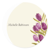 Elegante Watercolor Tulp Bloemen
