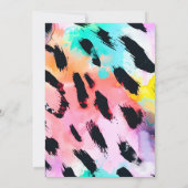 Elegante Watercolourwild kindsafari dieren 4th Bi Kaart (Achterkant)