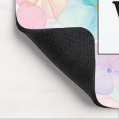 Elegante waterkoeler Monogram Flowers Muismat (Hoek)