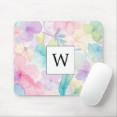 Elegante waterkoeler Monogram Flowers Muismat (Met muis)