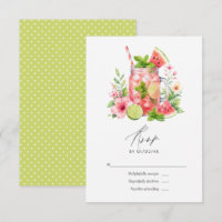 Elegante Watermeloen Mojito Bloemige Bruiloft