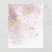 Elegante waterspiegel nep glans schoonheidssalon flyer (Achterkant)