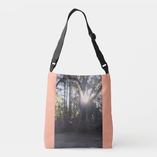 Elegante, Waterval & Zonlicht Scènes, Canvas tas (Achterkant)