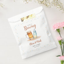 Elegante Waterverf A Baby is Brouwen Baby shower