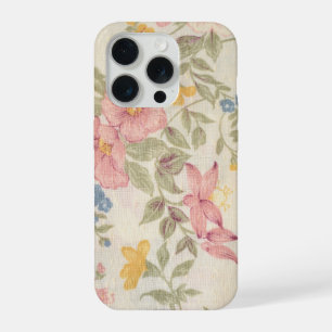 Elegante waterverf aangepaste bloemenfoto iPhone 15 pro case