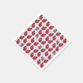 Elegante Waterverf Aardbei Bday Party Servet (Hoek)