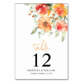 Elegante Waterverf Abrikozenbloem Kaart (Voorkant)