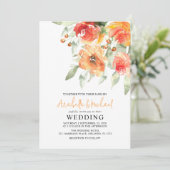 Elegante Waterverf Abrikozenbloem Kaart (Staand voorkant)