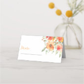 Elegante Waterverf Abrikozenbloem Plaatskaartje (Voorkant)