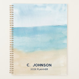Elegante Waterverf Abstract gepersonaliseerd Planner